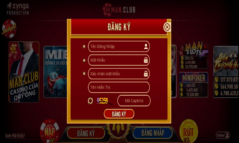 sản phẩm tại Cổng game Manclub