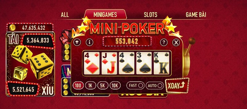 Hướng dẫn cách chơi chơi mini poker Man Club chi tiết