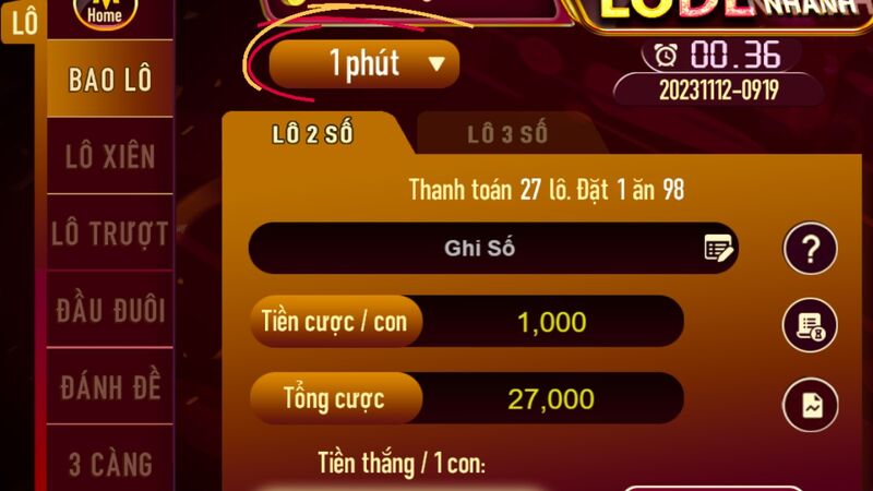 Các cửa cược lô đề nhanh Man Club