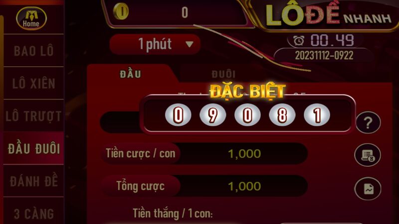 Hướng dẫn chơi lô đề nhanh Man Club