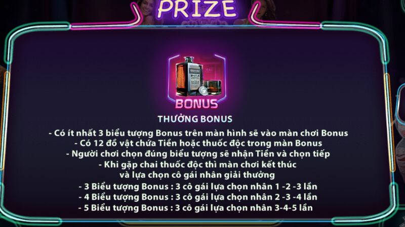 Quy tắc nổ hũ và thưởng bonus trong Bigcity Boy Slot Man Club